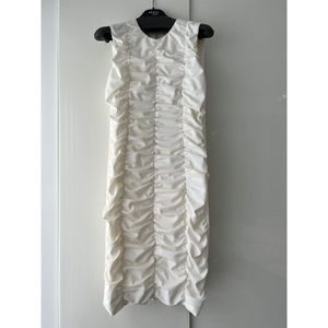 Akris Punto Ruched-Front Sleeveless Dress size 8